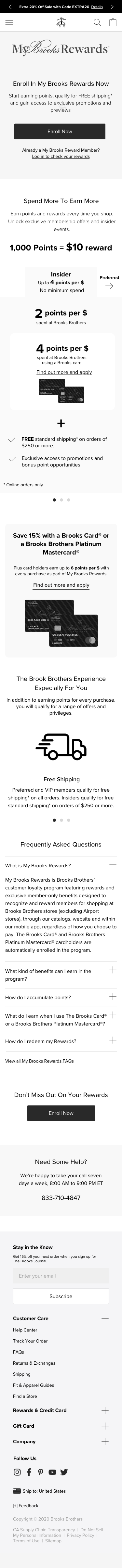 Brooks Brothers Landing Rewards v1